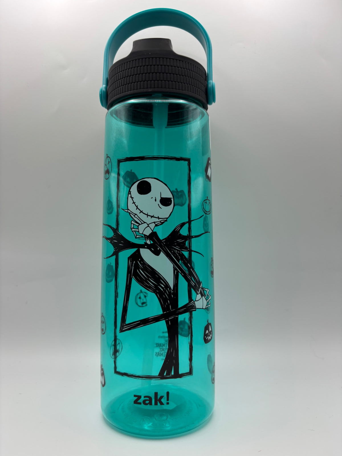 Front of Zak Nightmare Before Christmas Jack Skellington 30 oz water bottle